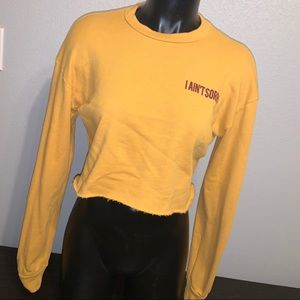 Rock Rose S crop sweatshirt